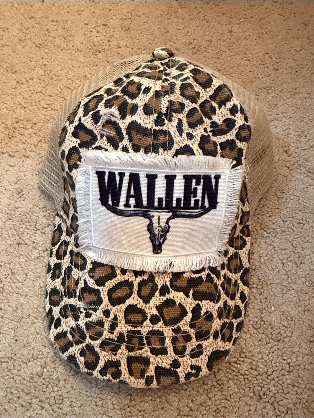 Morgan WALLEN Leopard Print Baseball Cap like new - Picture 3 of 3